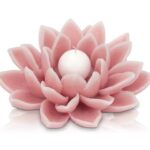 Candela profumata a forma di fiore ninfea bassa
