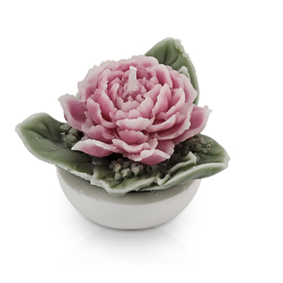 Bouquet Peonia di Cera con base di gesso